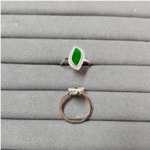 1218GZ191-翡翠GZ-銀鑲隨形環（C191）