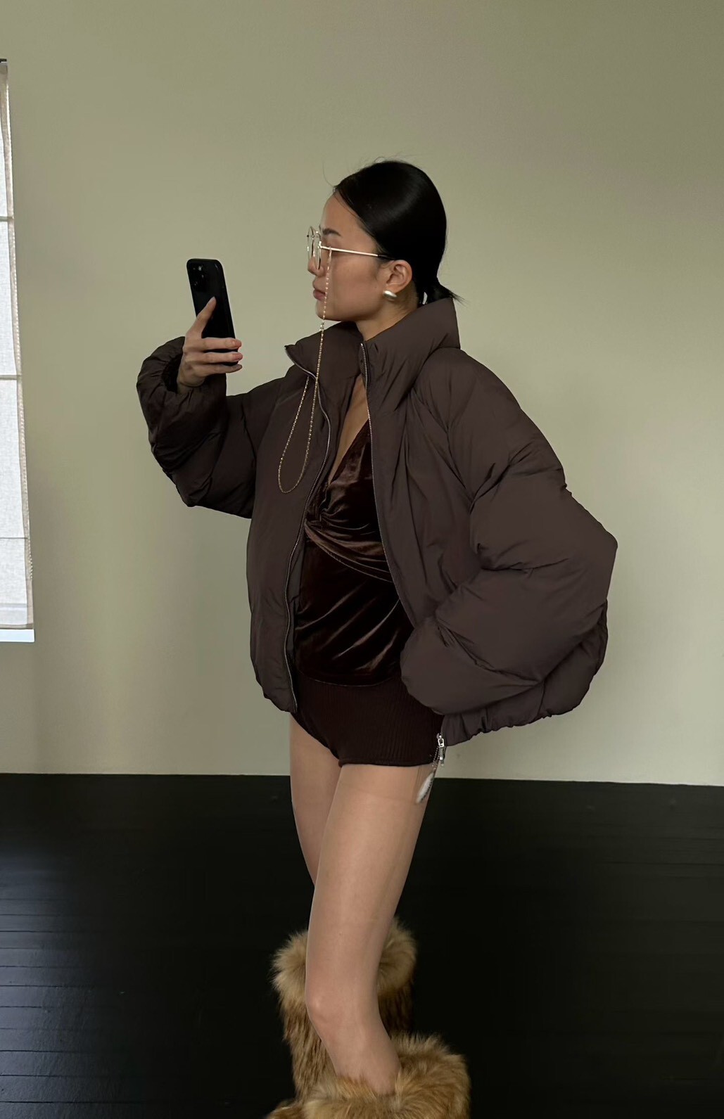 #AD111立領鴨絨外套(黑/咖/灰)