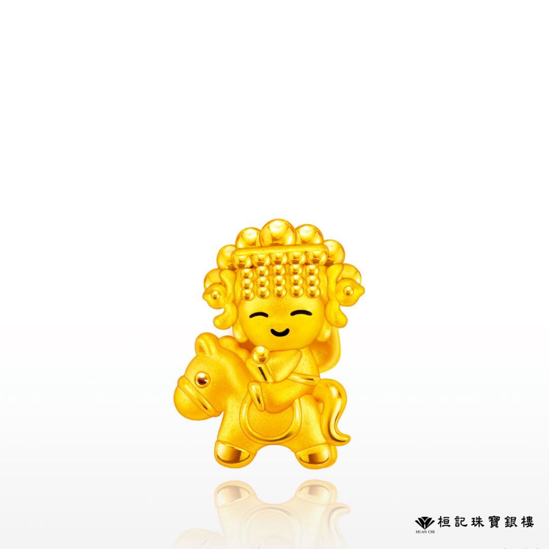 白沙屯媽祖 馬上保庇媽祖 黃金擺件
