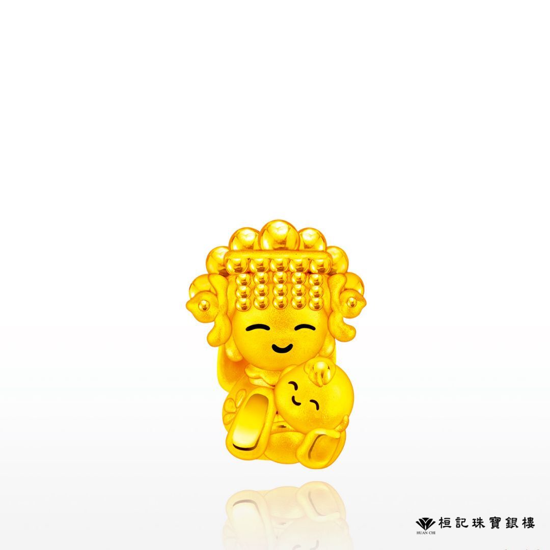 白沙屯媽祖 媽祖ㄟ因仔 黃金擺件