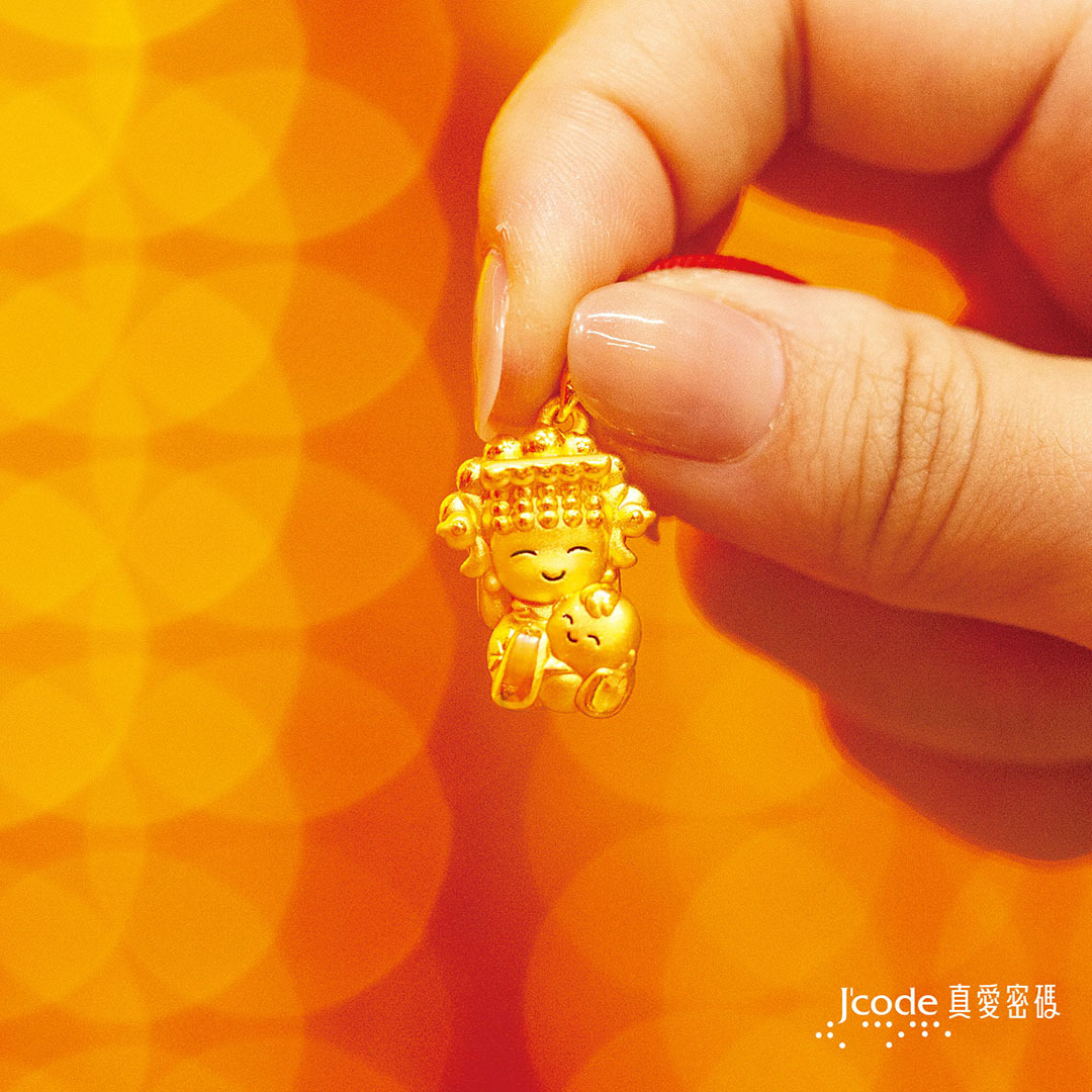 白沙屯媽祖 媽祖ㄟ因仔 黃金擺件