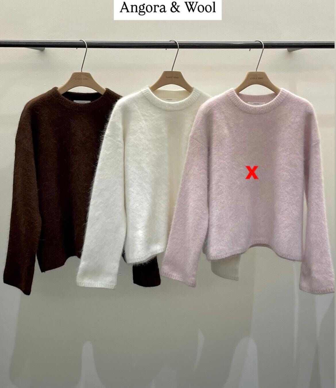 OB5203 安哥拉羊毛混紡圓領毛衣 *特價* (優惠碼同充值購物金不適用)