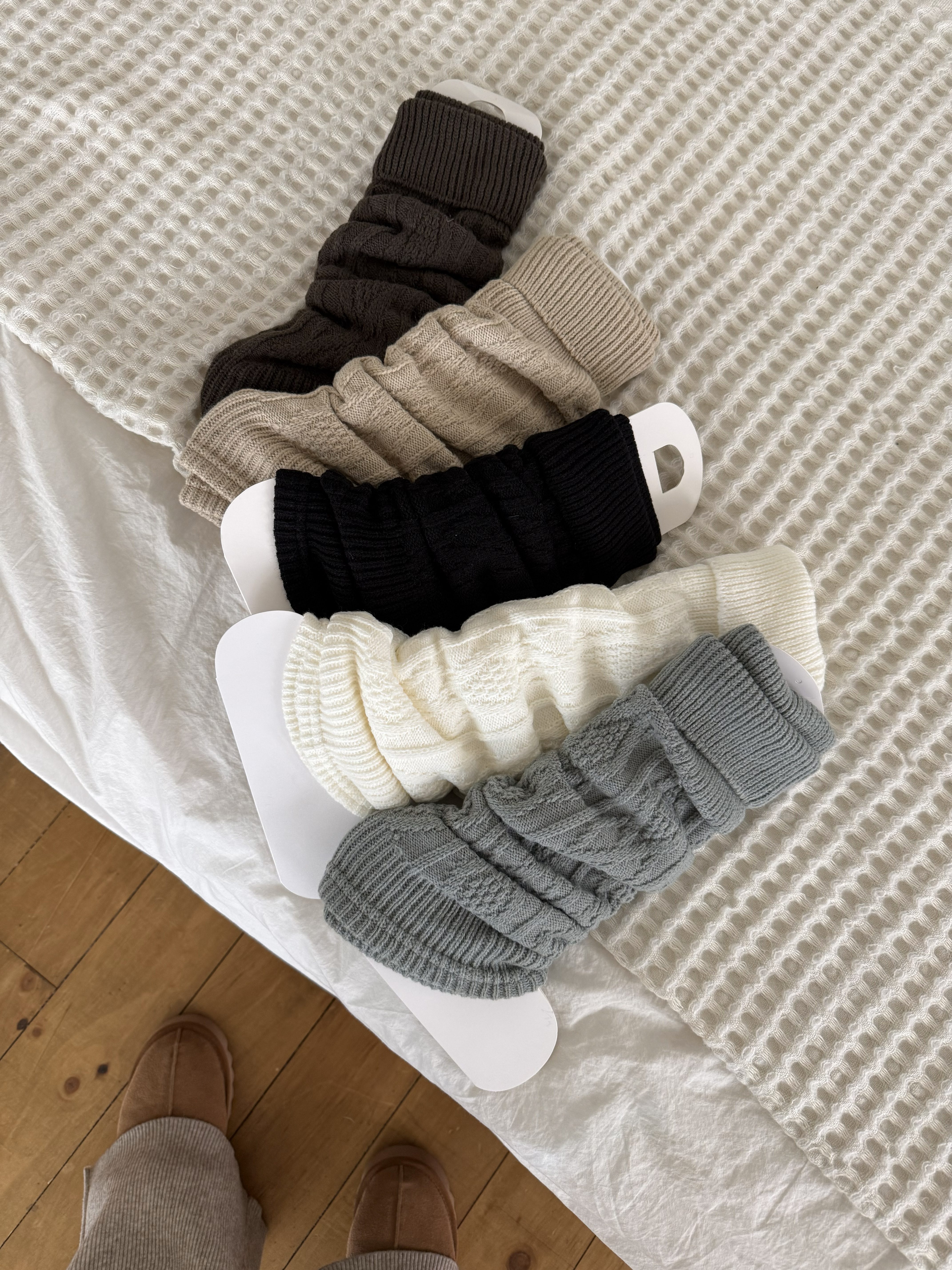 25K316 保暖小幫手 不顯腿粗針織襪套