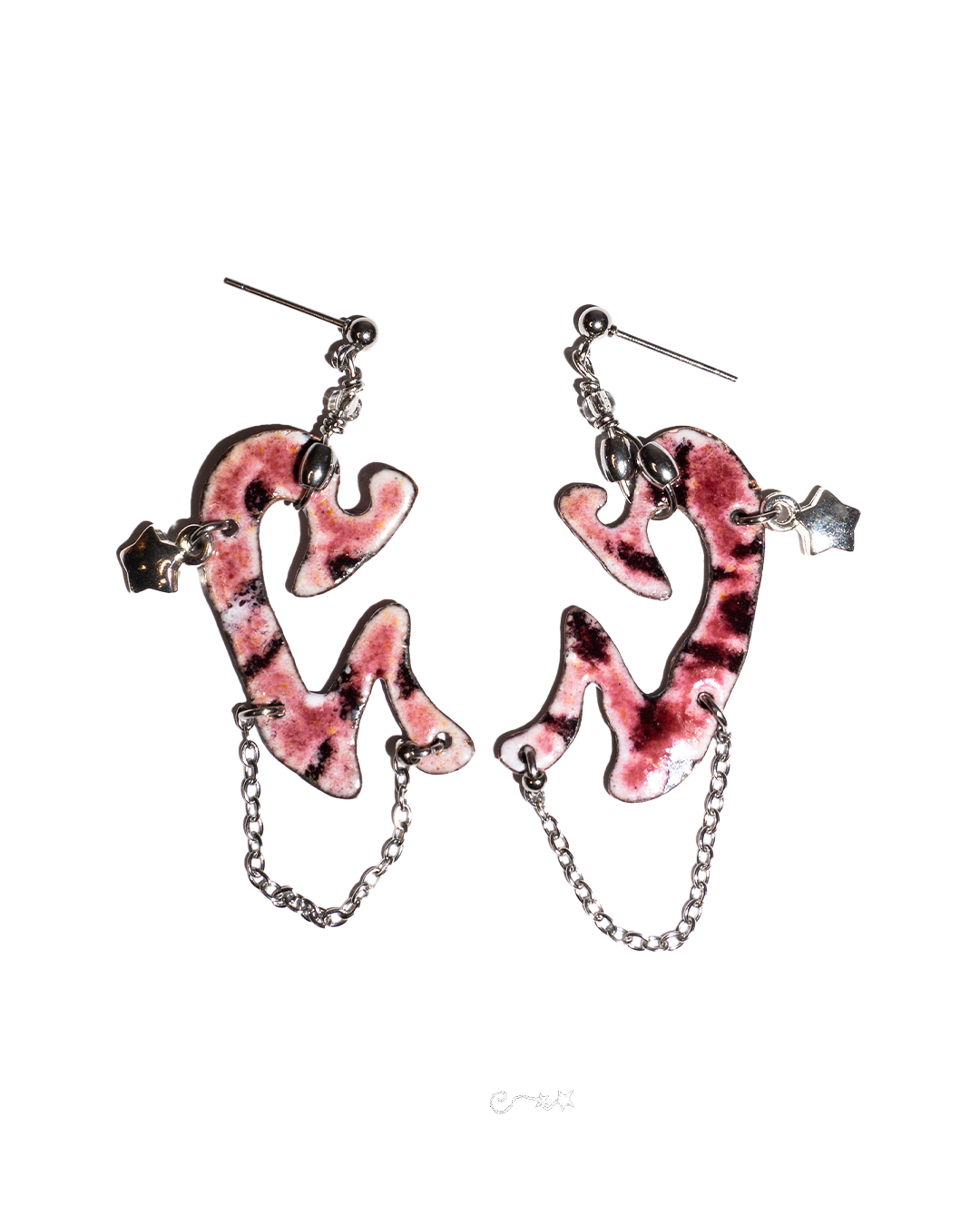 theavantsigils 琺瑯耳環( 925 silver star)