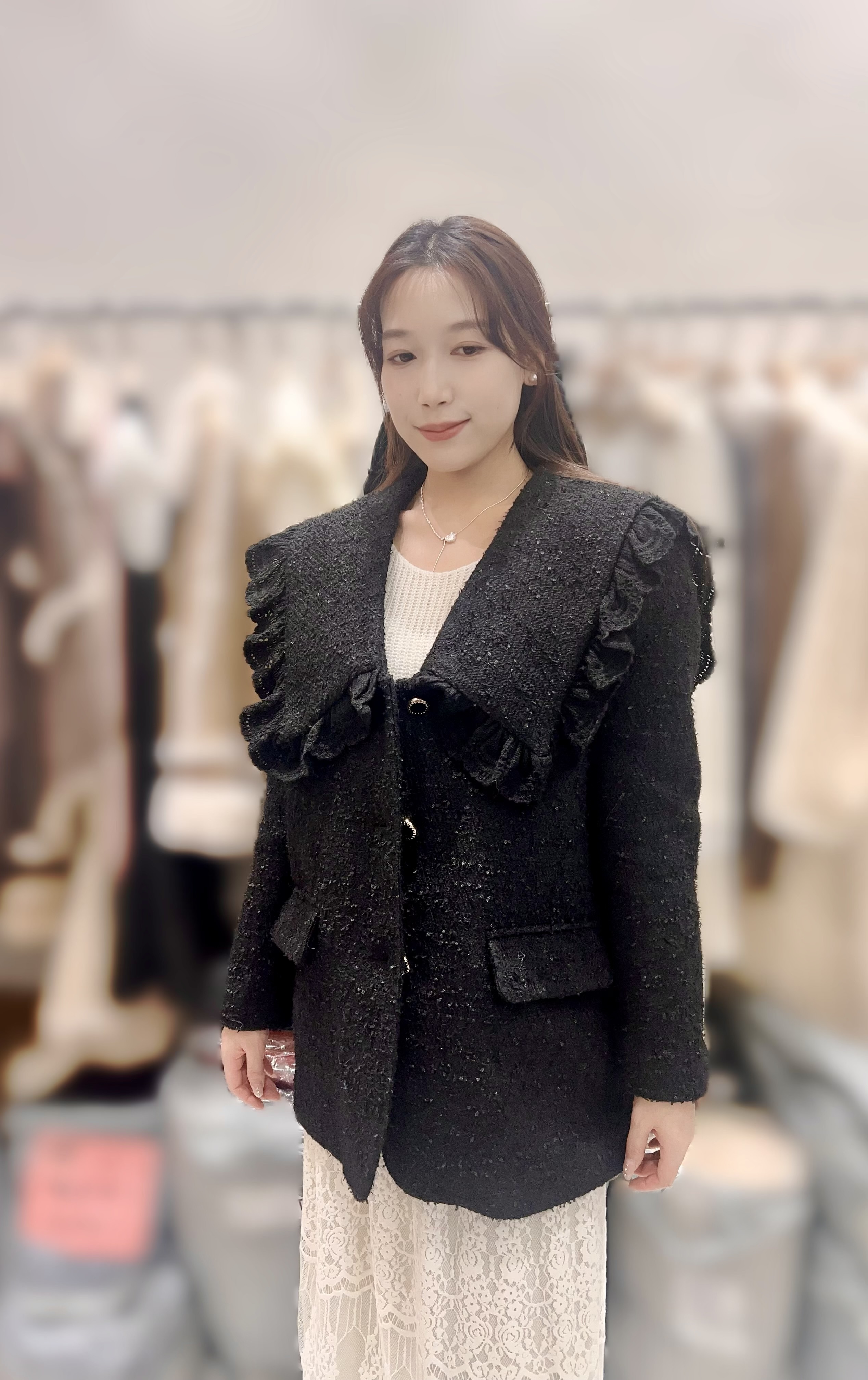 JE24  羊毛長縷  胸 46  長30   $999 (一口價) 35%羊毛