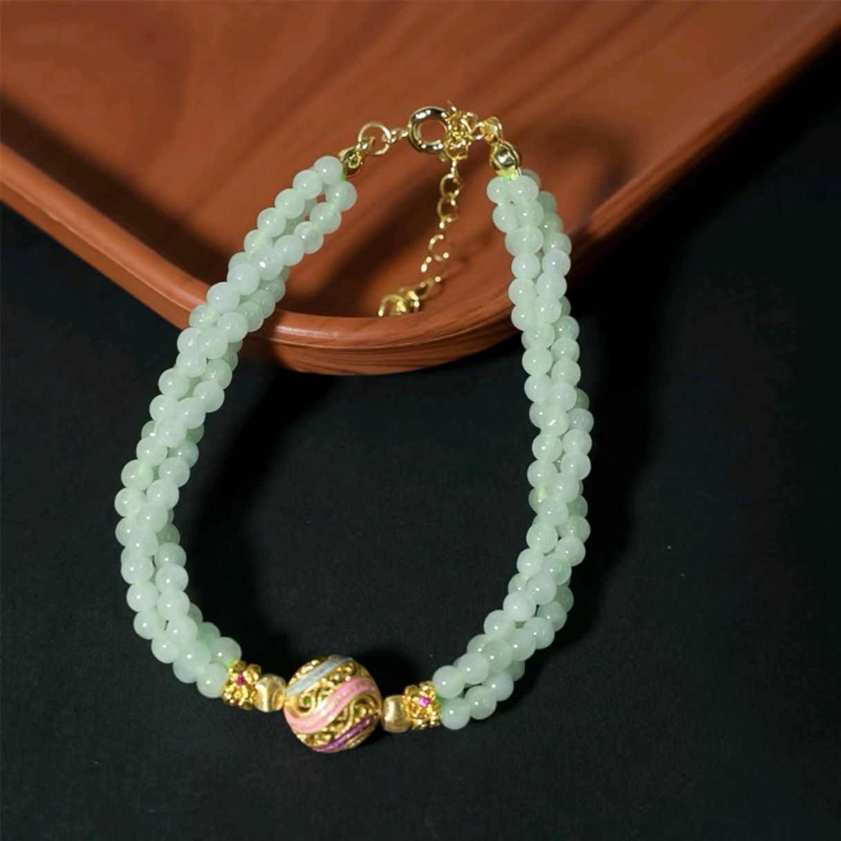 1218GZ202-翡翠GZ-DIY翡翠玉手鏈（C202）