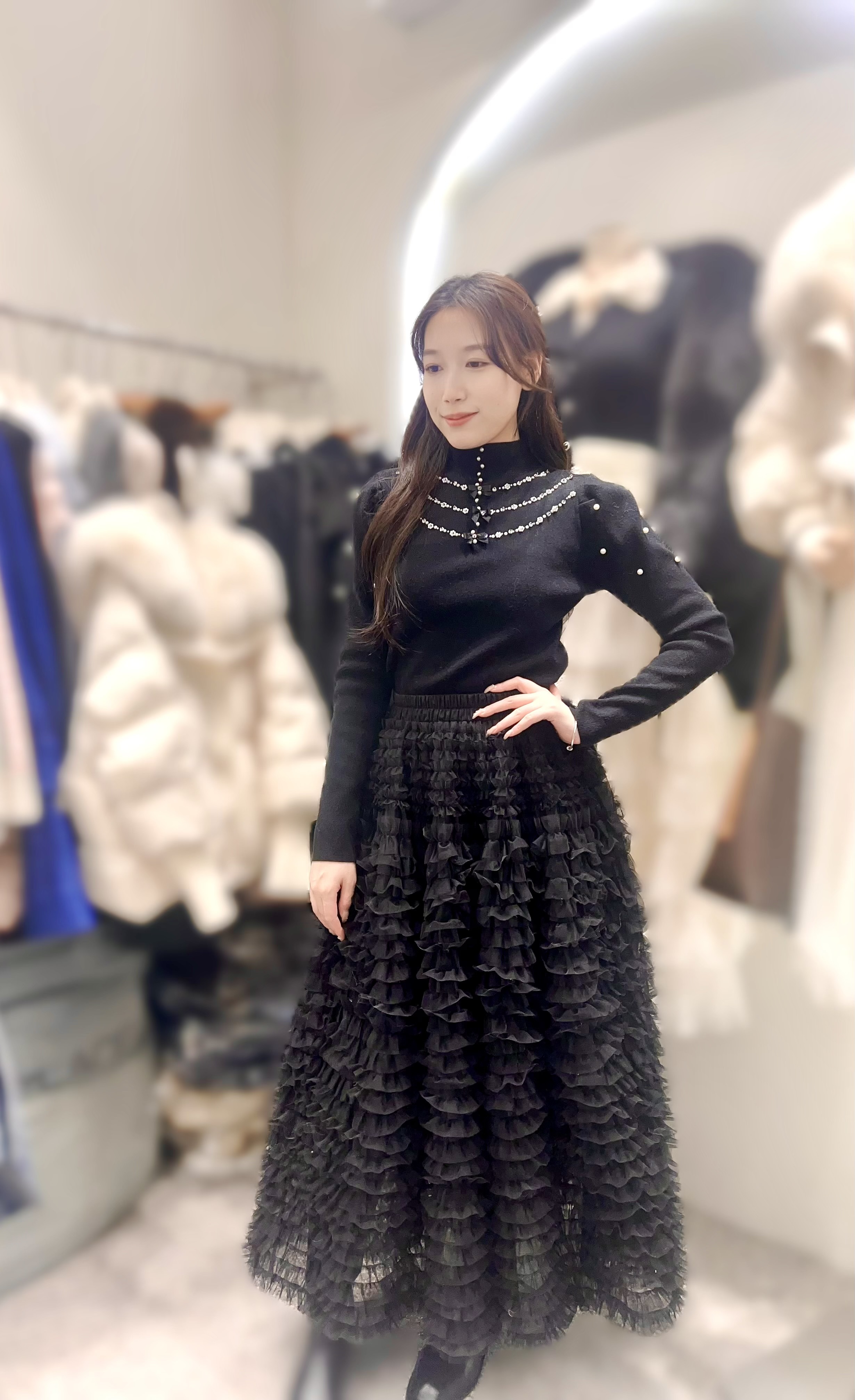 AW49  橡根長裙  腰23-41   HIP 56  長36   $629 (一口價)