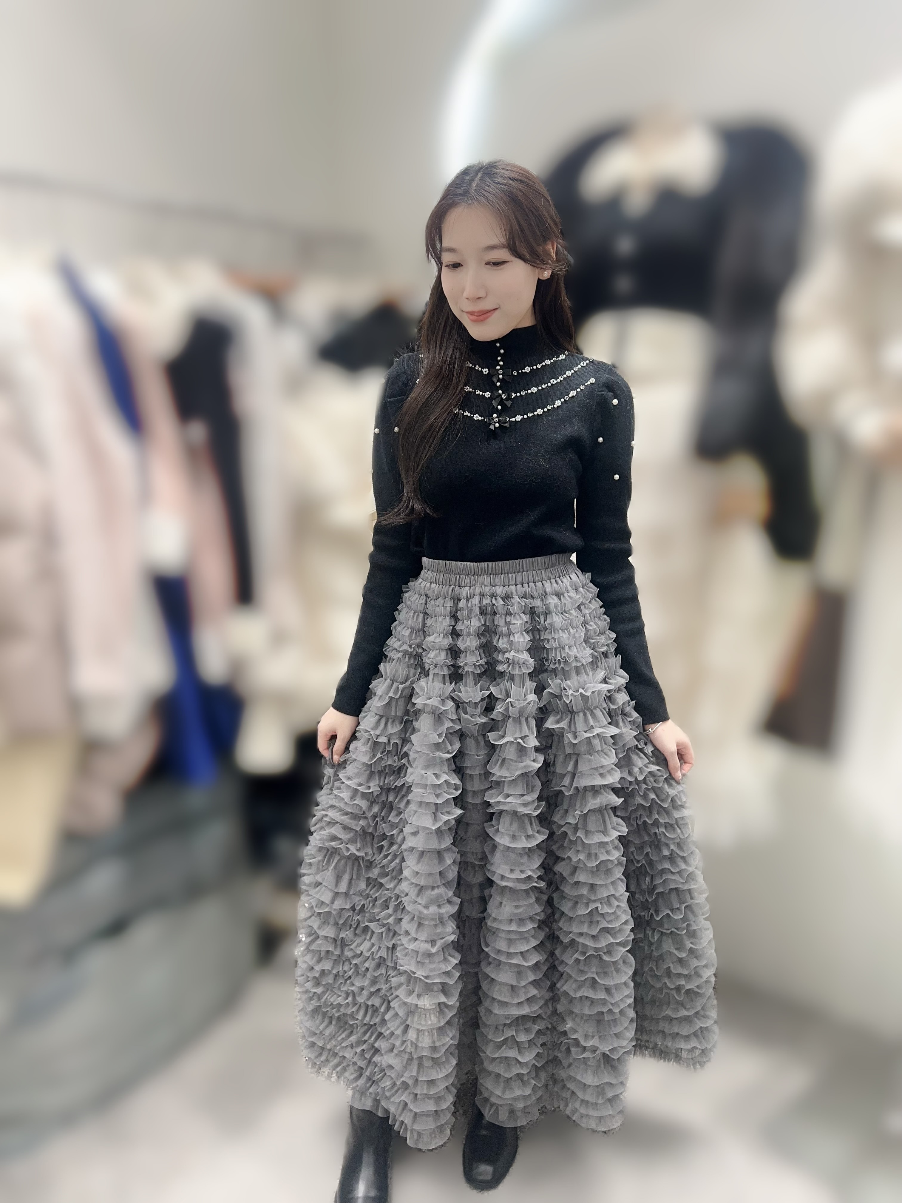 AW49  橡根長裙  腰23-41   HIP 56  長36   $629 (一口價)