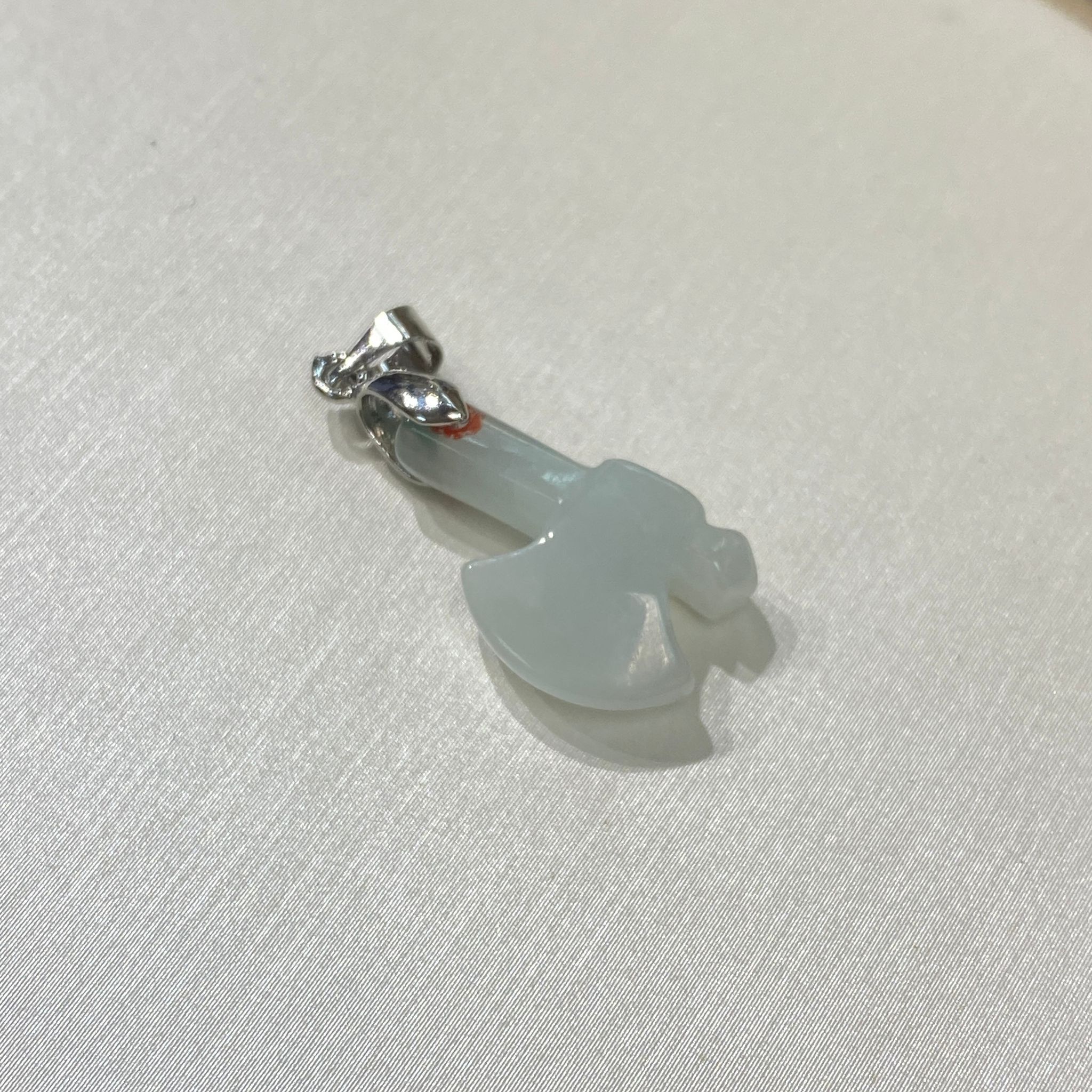 HKAF1218-057 翡翠斧頭吊飾 (A56)