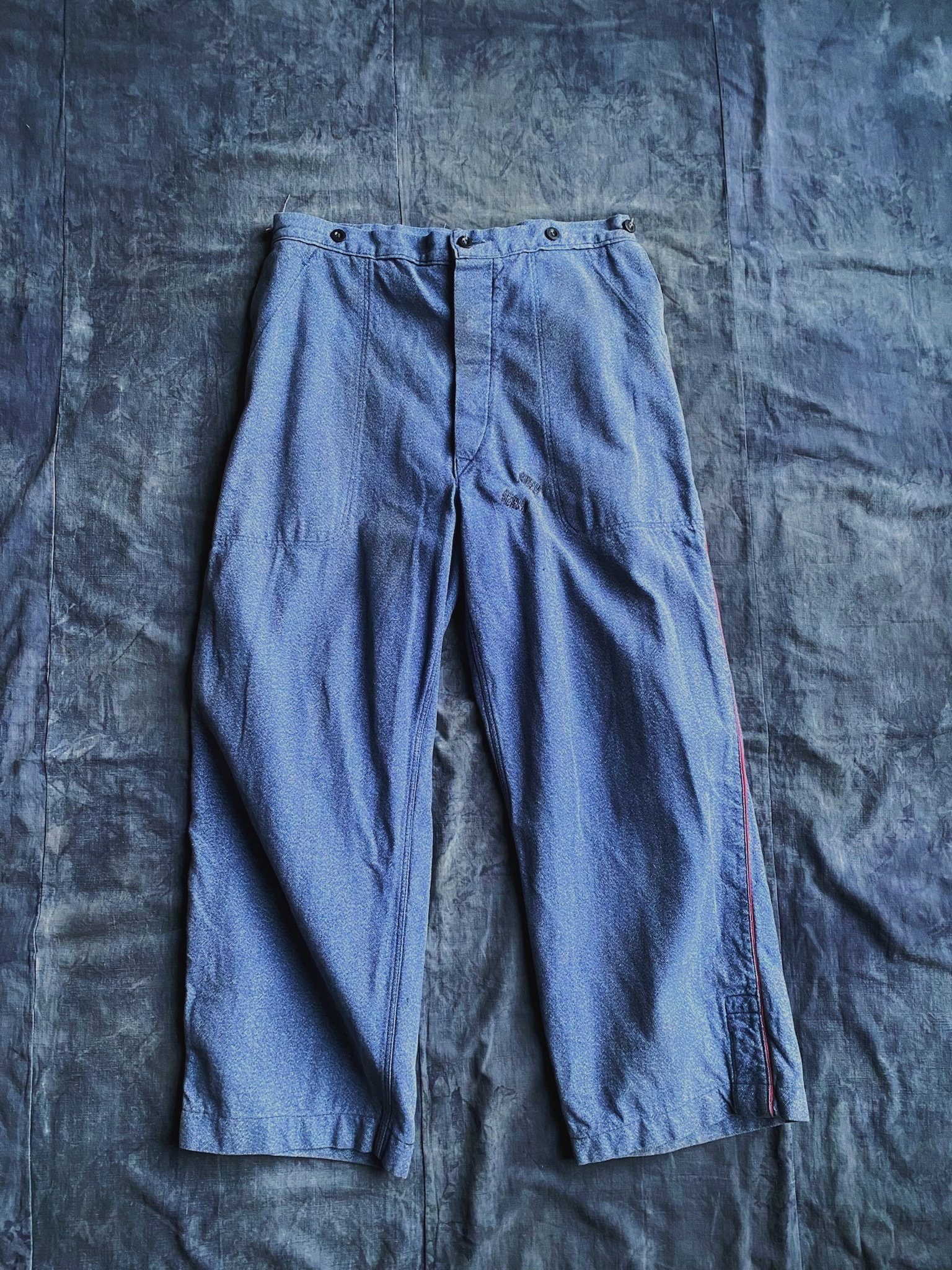 50s–60s French Fire Work Trousers / 法國消防隊勤務工作褲