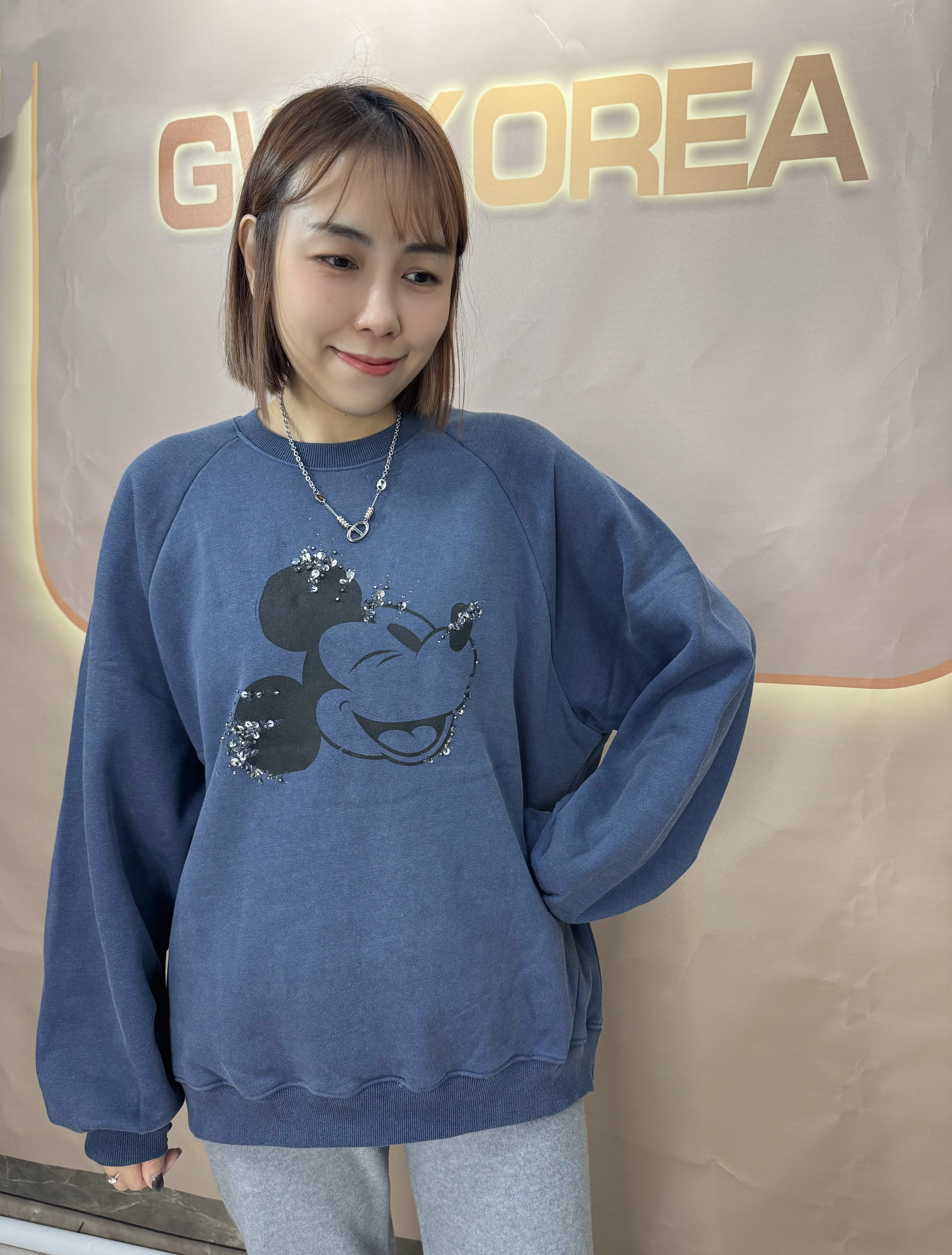 DE2512174 手工製閃片米奇衛衣