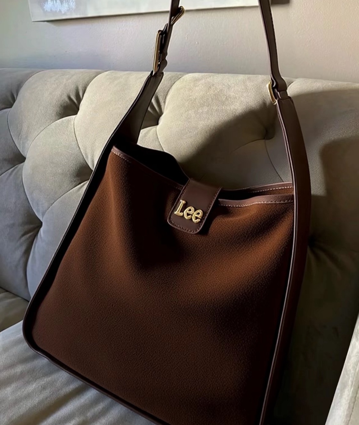 LEE 暖冬色系HOBO單肩包 兩色