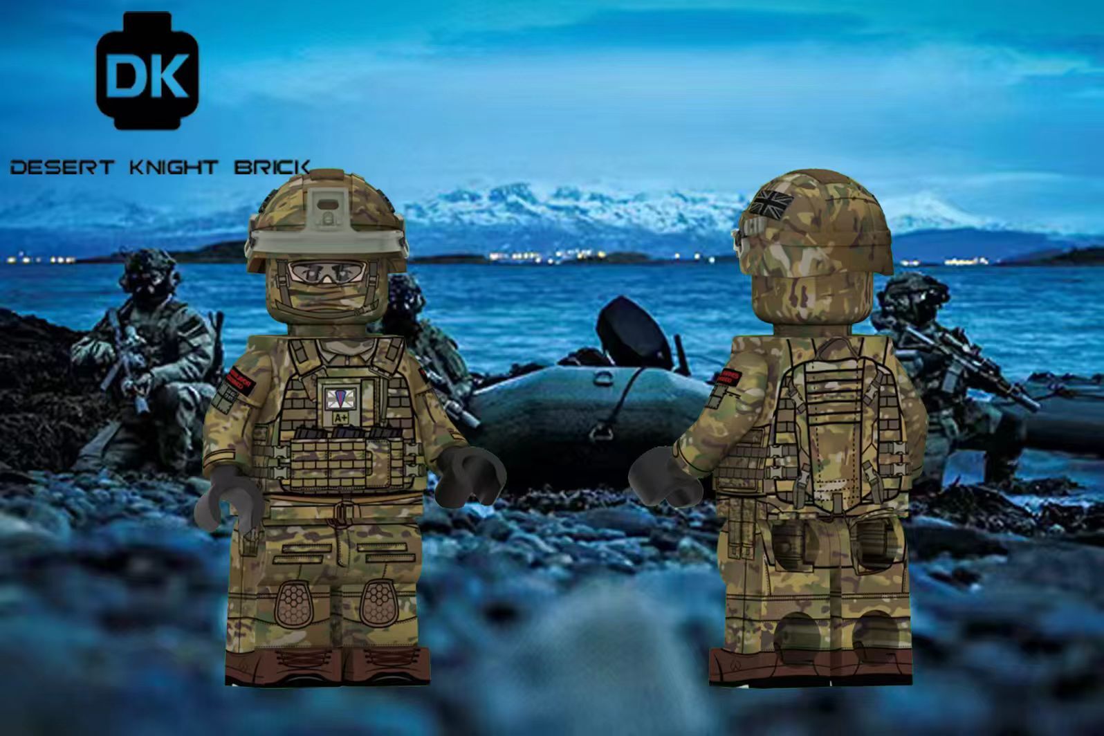 [Desert Knight Brick][Preorder] British Royal Marines [UVprinted]
