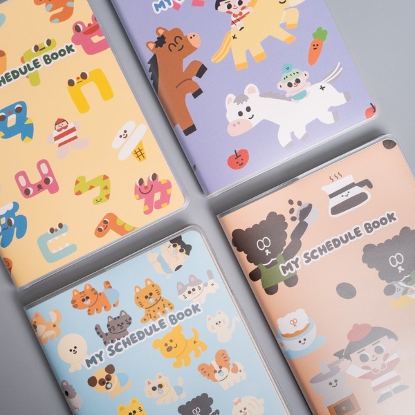 雙封面 萬年曆 手帳本｜微醺斑比