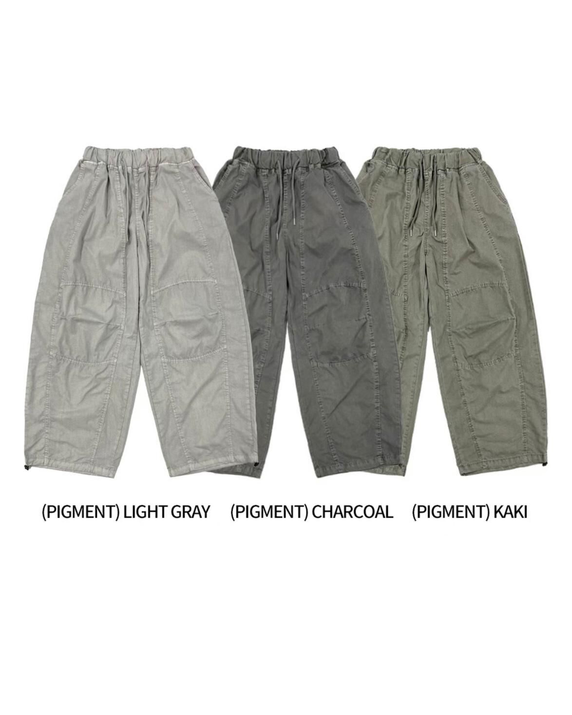 洗水淨色可束腳鬆身褲 P3226