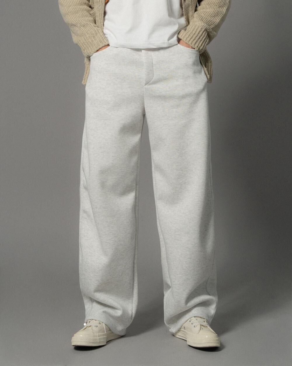 淨色可束腳運動褲 P3210