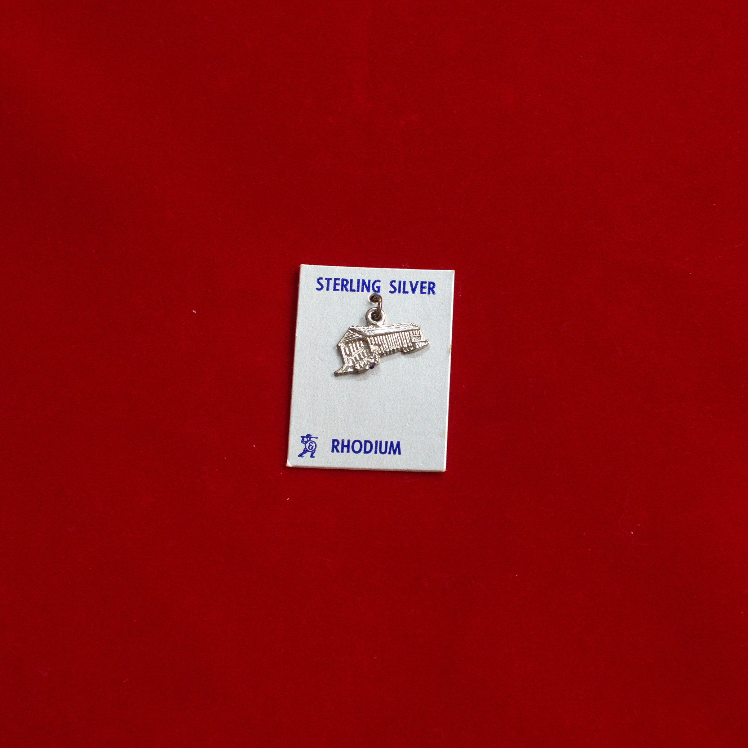 VINTAGE STERLING SILVER PENDENT 美國 純銀 建築 墜飾