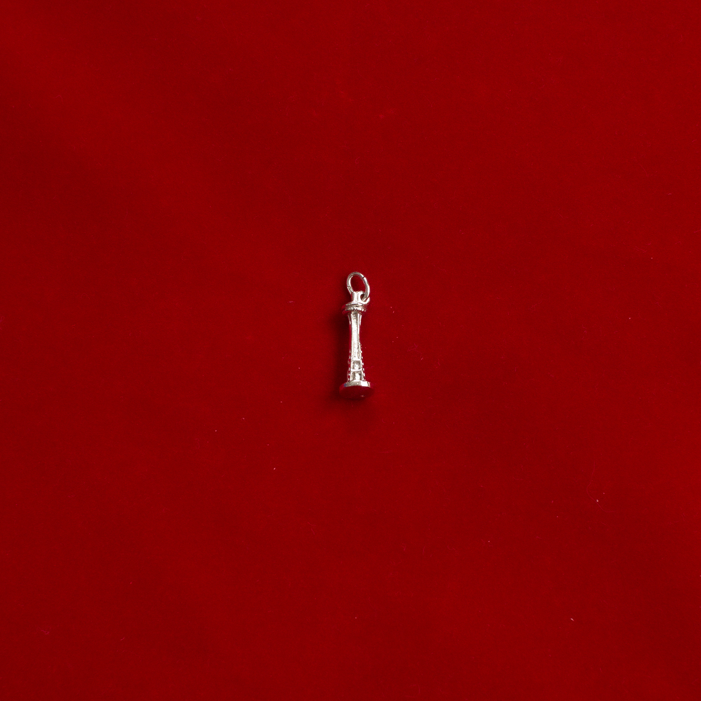 VINTAGE STERLING SILVER PENDENT 美國 純銀 西雅圖 太空針塔 墜飾