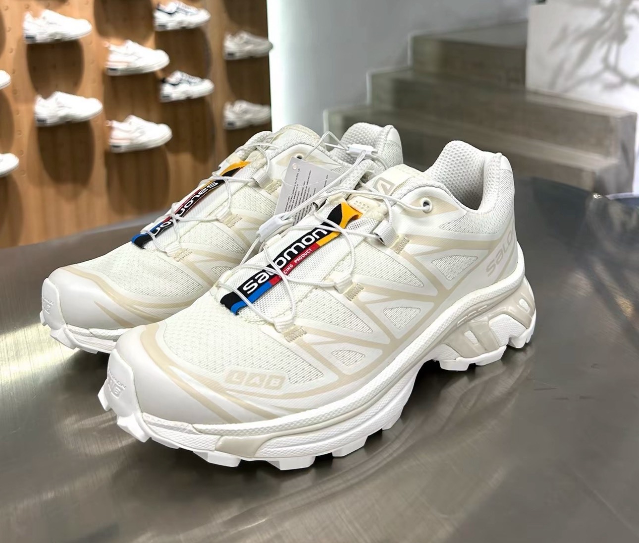 <年末派對🎉> SALOMON XT-6 香草白