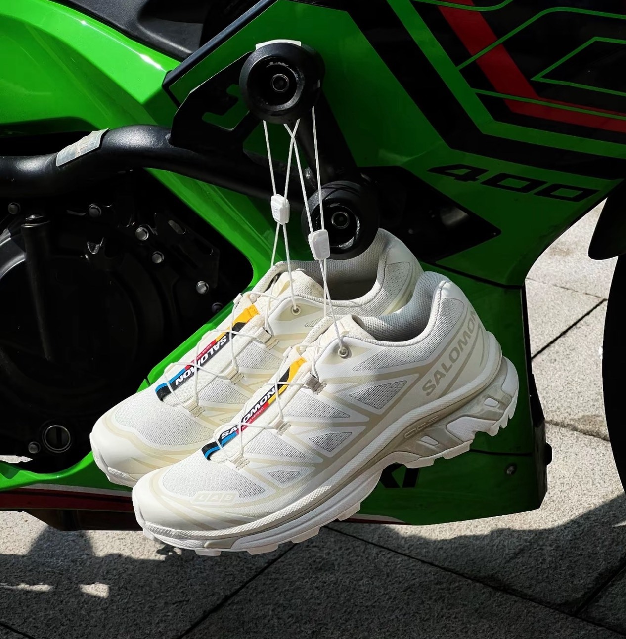 <年末派對🎉> SALOMON XT-6 香草白