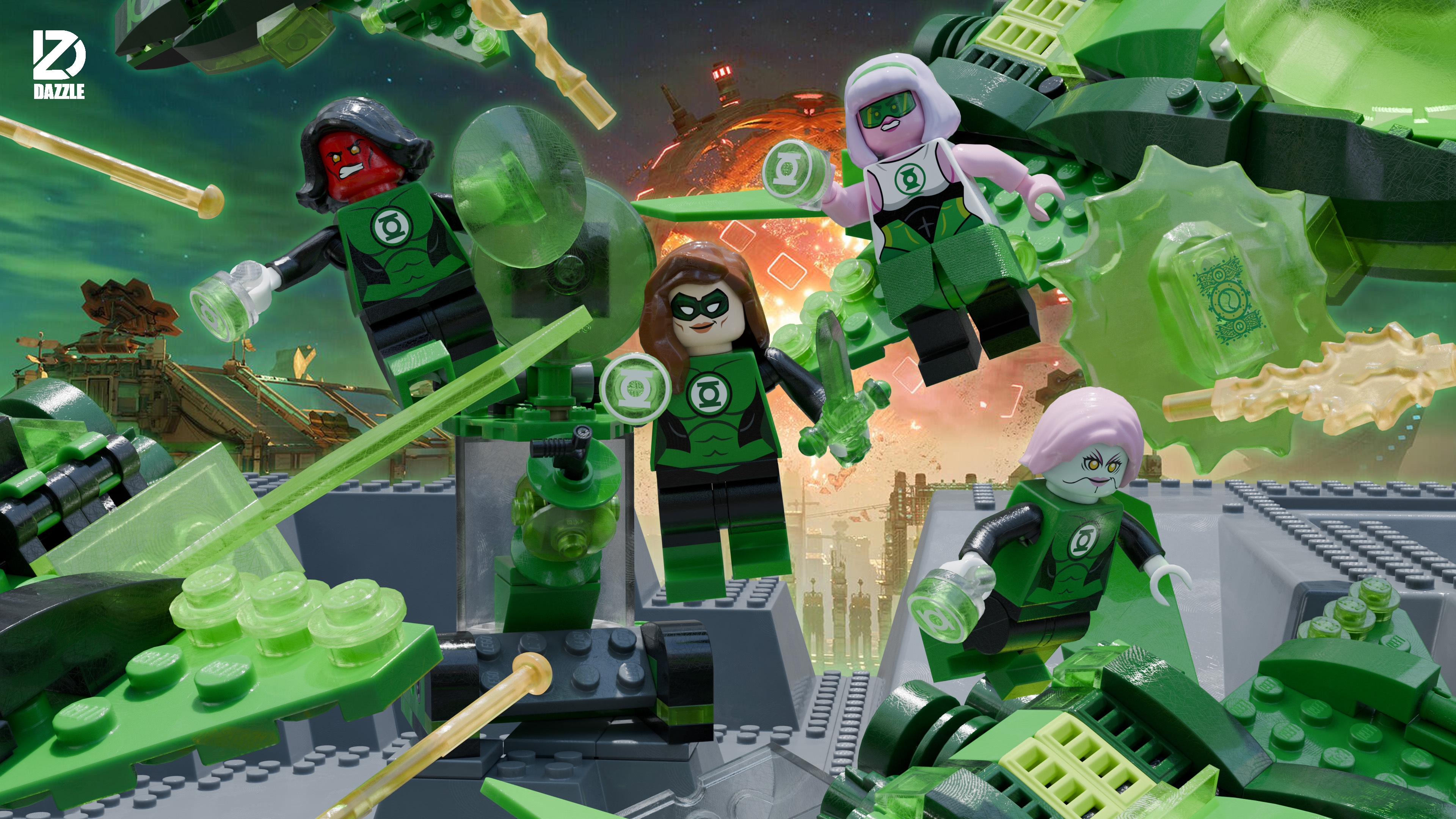 [Dazzle][Preorder] Green Lantern Girls [PADprinted]