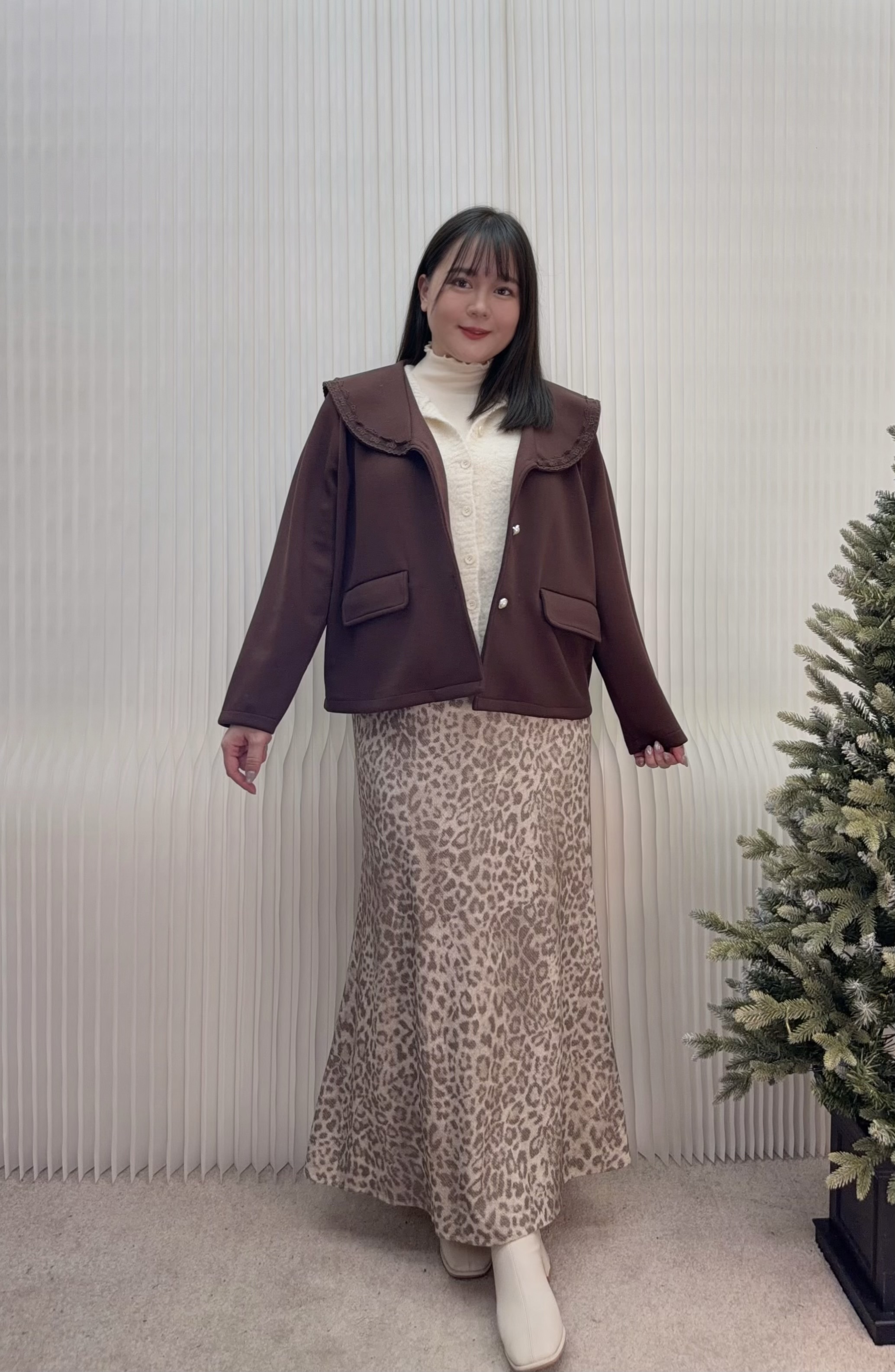 21.微高領滾邊打底上衣