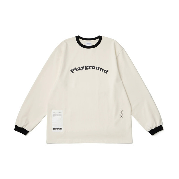 Hutch Label Hutch L::s Tee LS003-25-WHT 男女 長袖上衣 休閒長袖 米