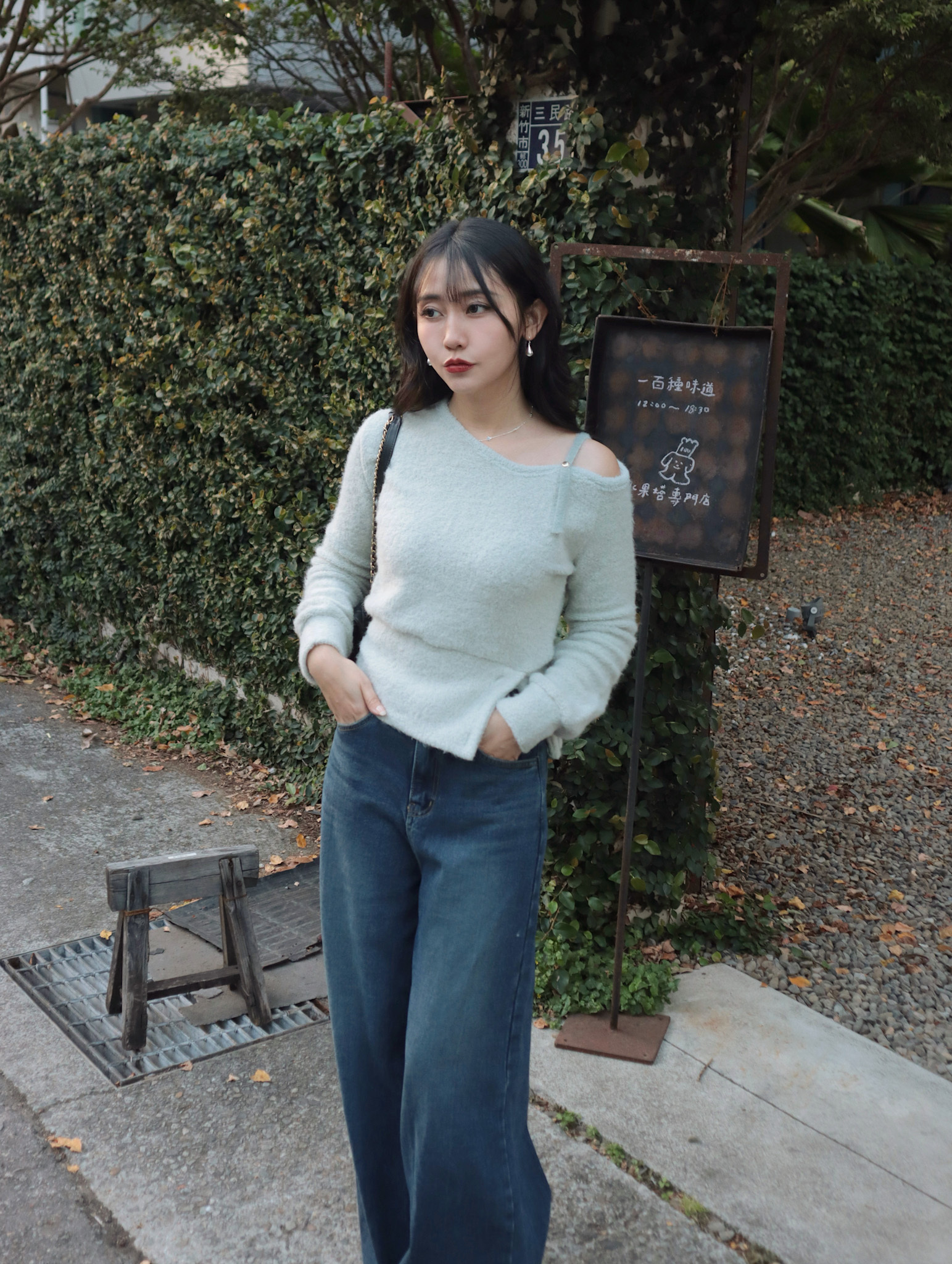 25K125 本期推薦 金釦斜領下開釦毛毛上衣 (姊妹雙自留)