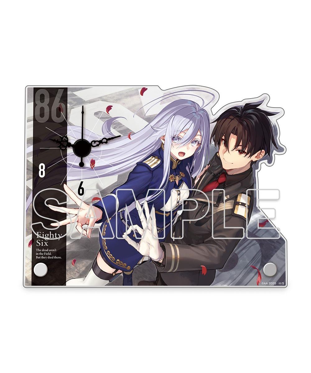 預購-『86─不存在的戰區─』8.6周年紀念 壓克力時鐘【日本進口精品】