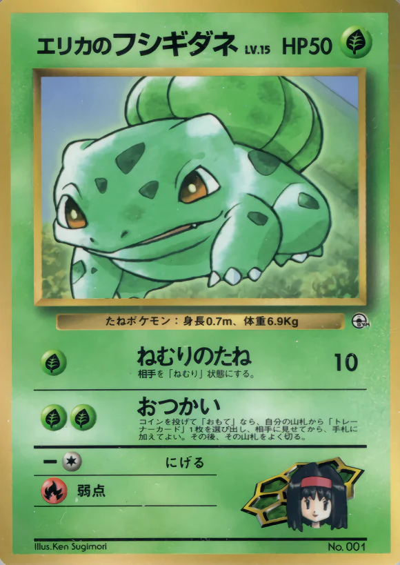 POKEMON JAPANESE VINTAGE NO.001B