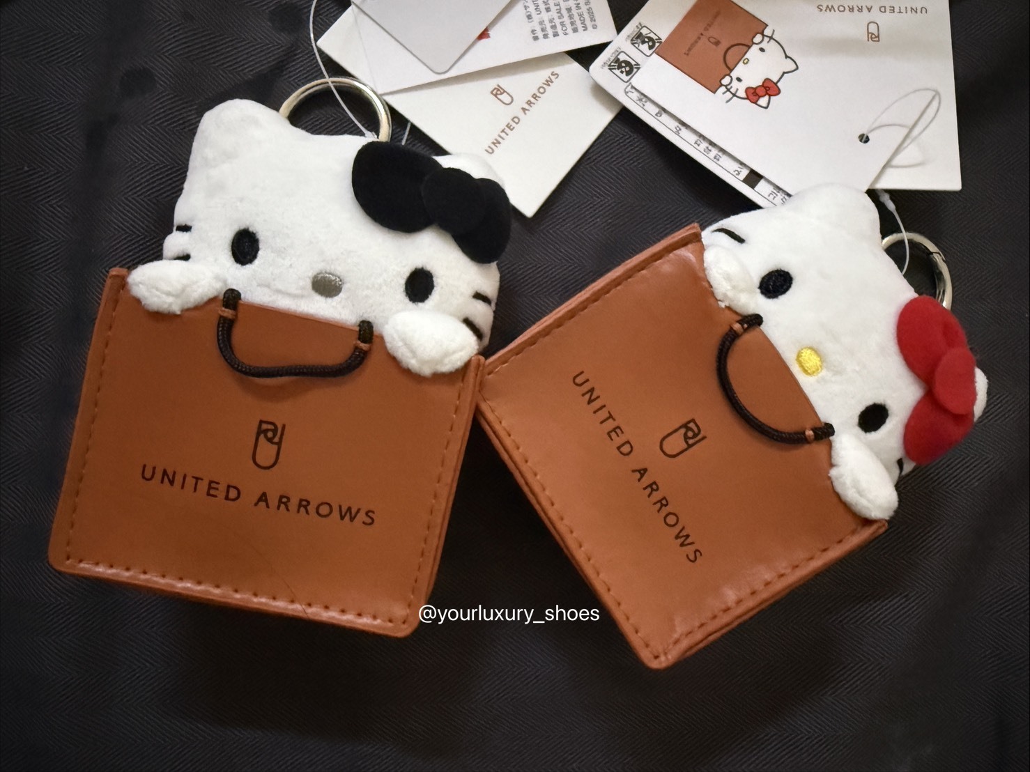 【Luxury】日本限定｜UNITED ARROWS × Hello Kitty 聯名掛件包包 日牌UA x KT 限定聯名 吊飾 包包掛件