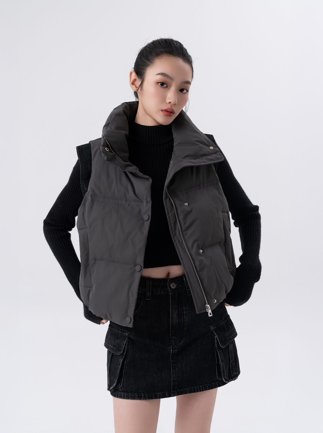 無重力 發熱拼接背心