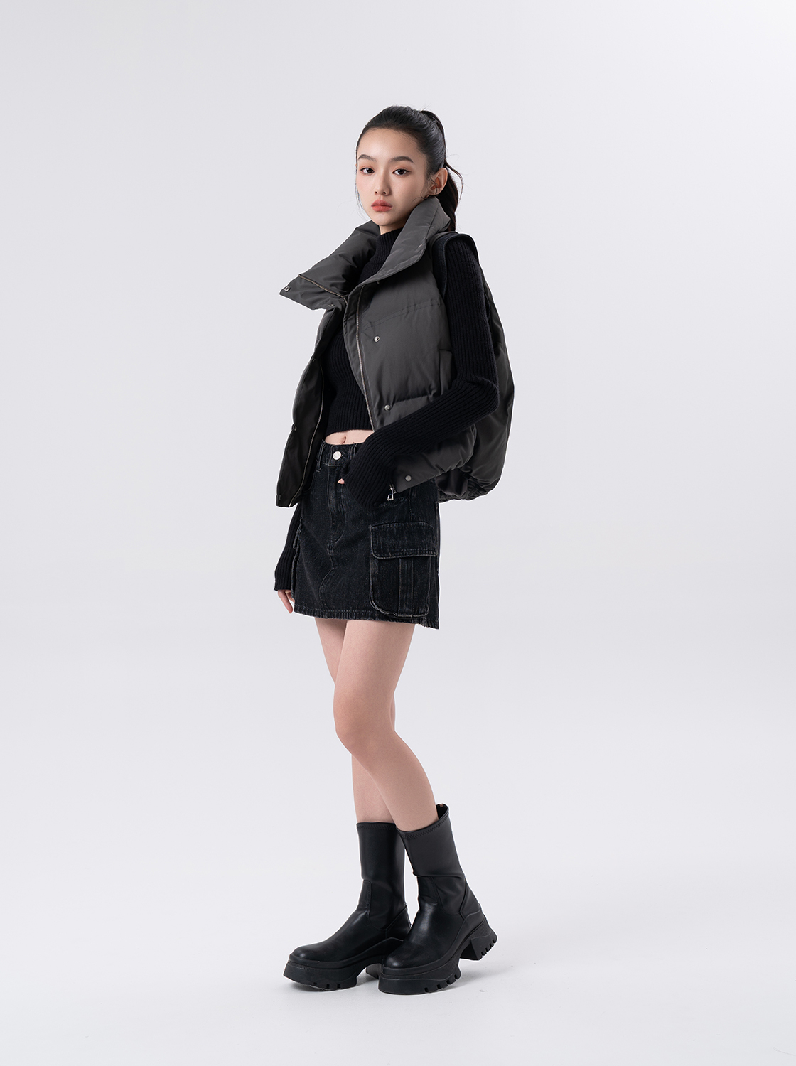 無重力 發熱拼接背心