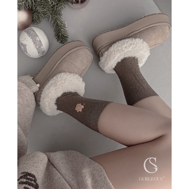 G8461 「X'mas混彩羊毛襪」