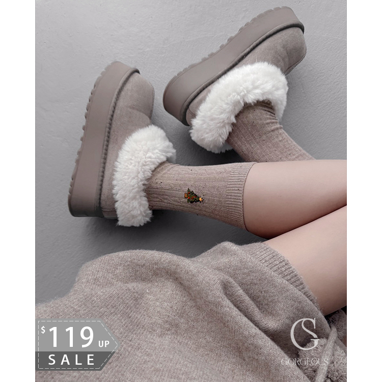 G8461 「X'mas混彩羊毛襪」