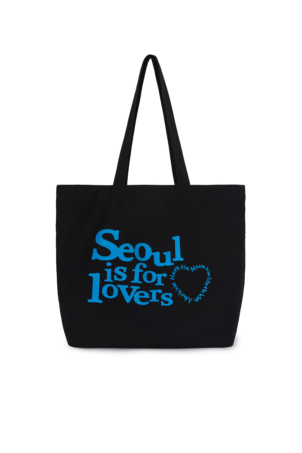 Seoul Lovers印花托特包 黑色