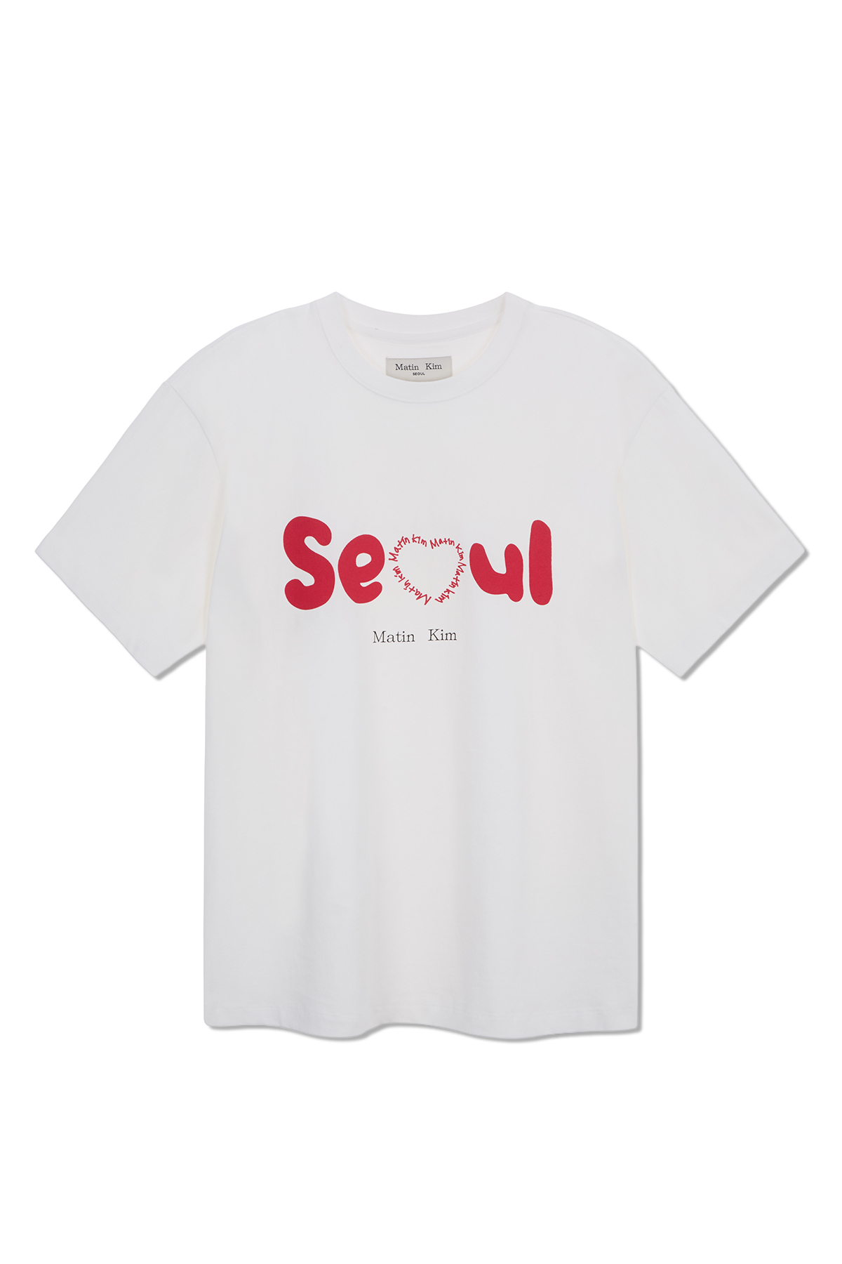 Seoul Lovers愛心印花短T 白色
