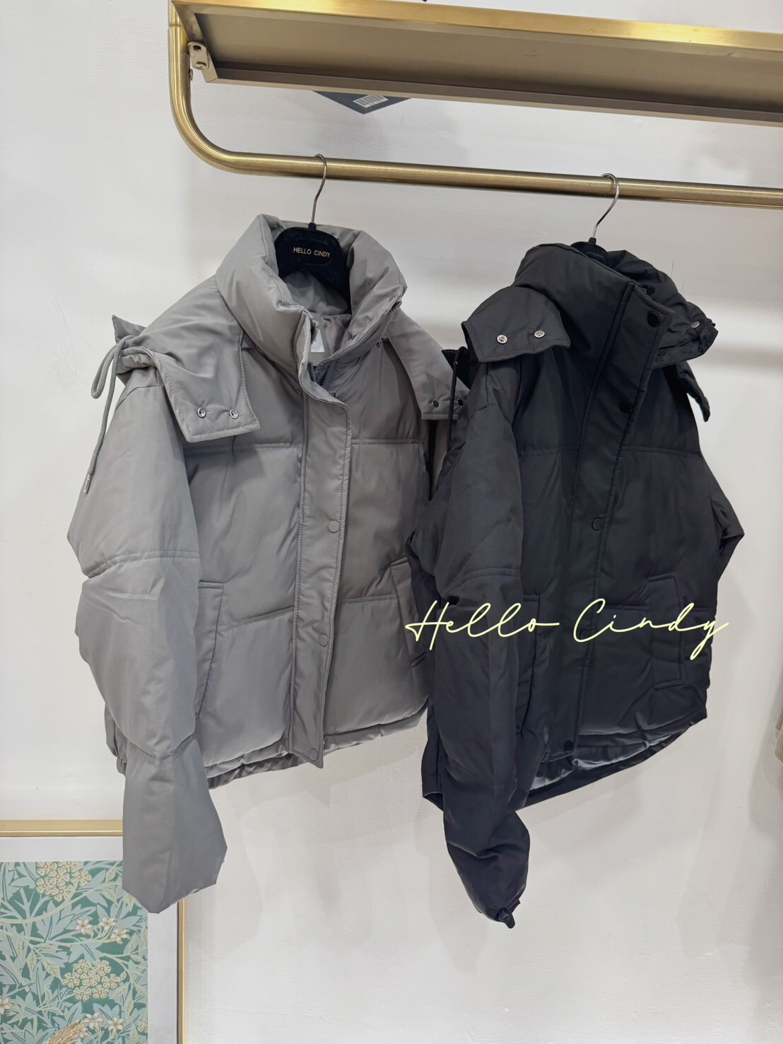 B12090 版型很好的暖呼呼小立領連帽外套