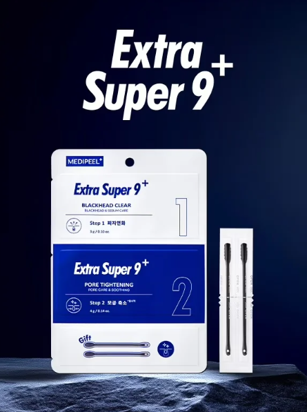 韓國 DAISO MEDIPEEL Extra Super 9+ Blackhead Clear 2步去黑頭鼻貼