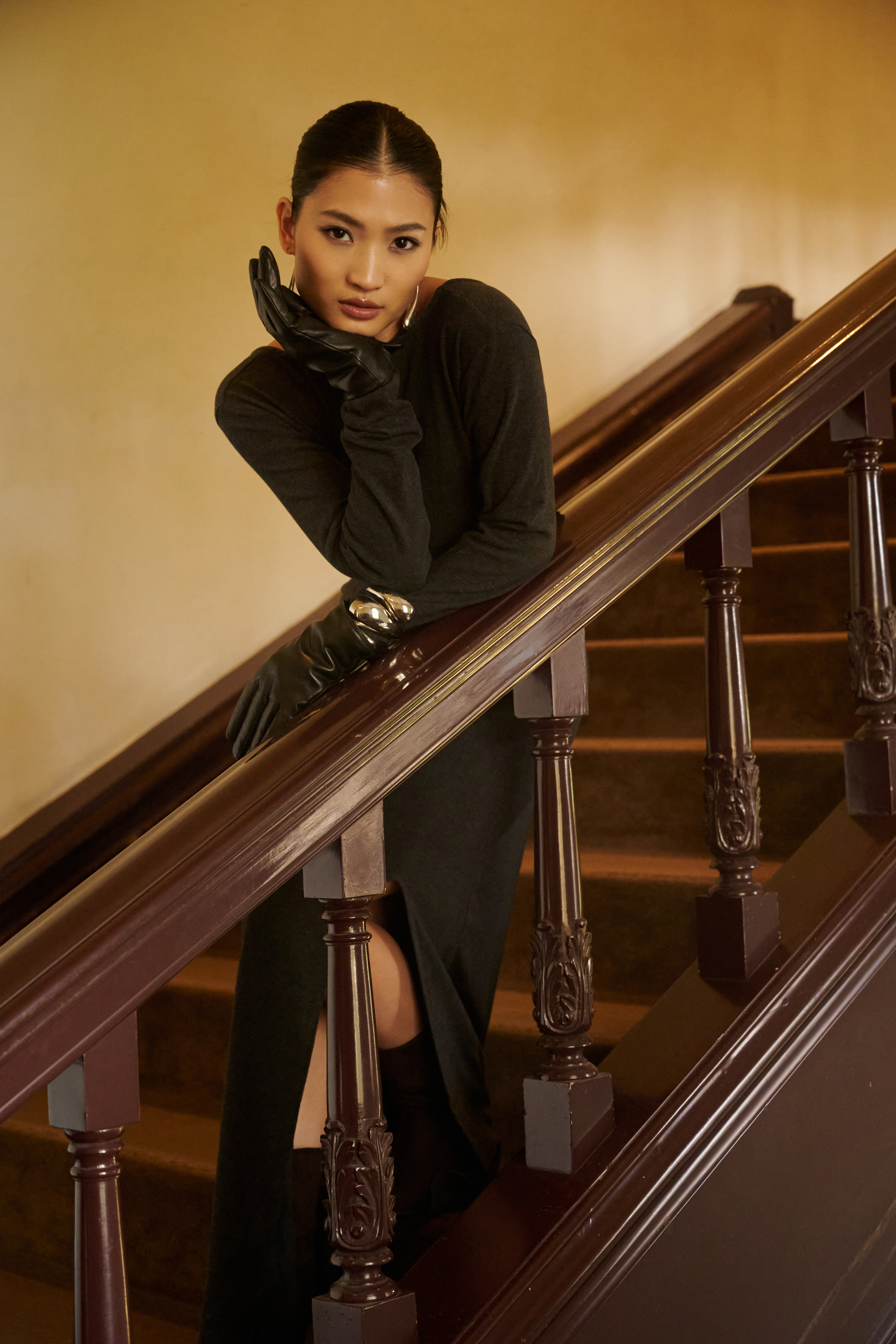 刷毛皮手套(短)