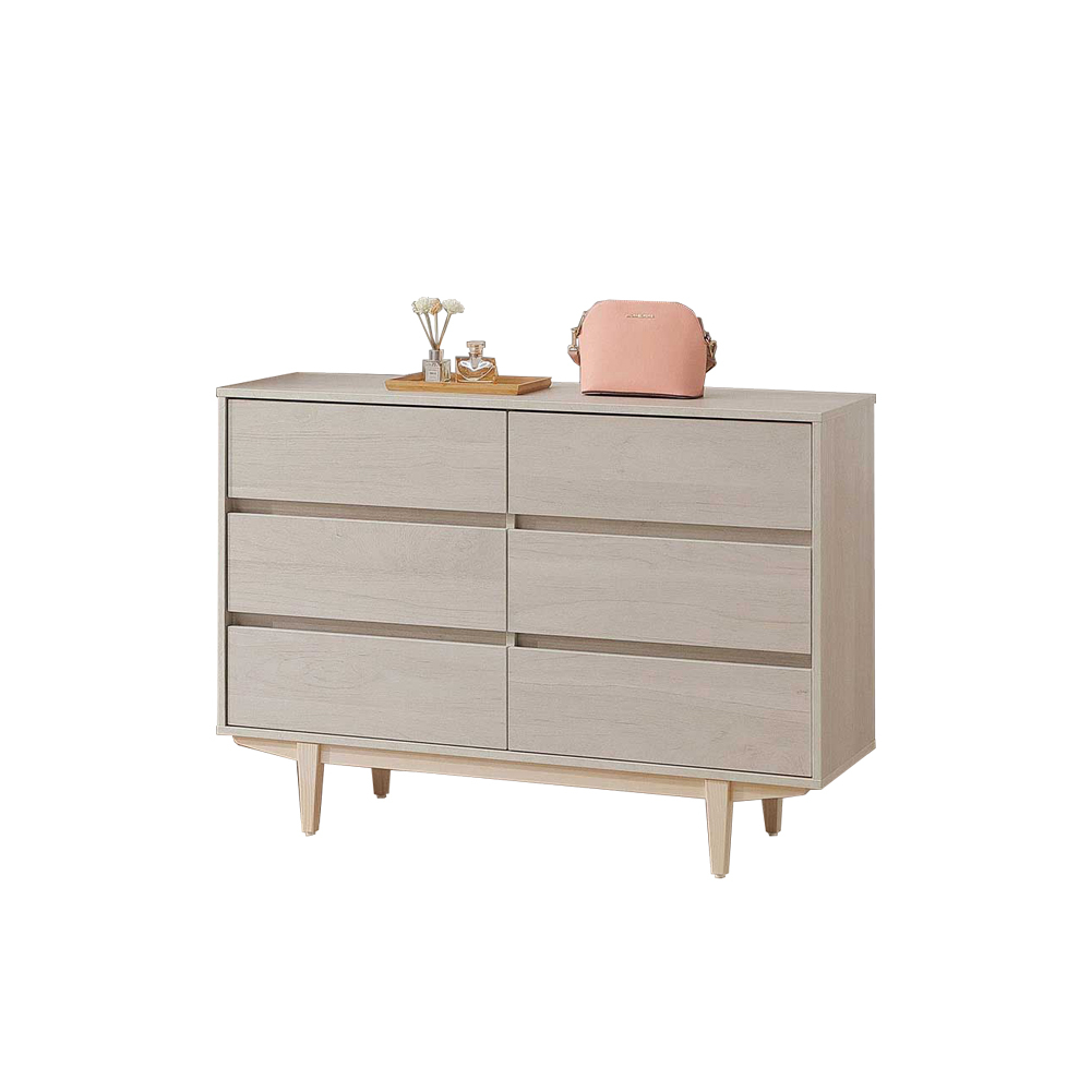 貝莎4尺六斗櫃/六抽收納櫃/置物櫃