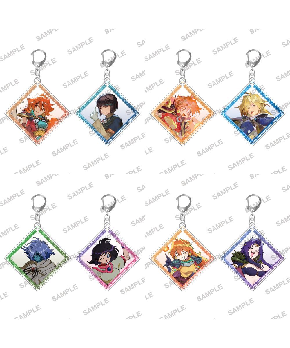 預購-【KADOMIX 官方特邀繪師系列】『秀逗魔導士』壓克力鑰匙圈2入套組 系列【日本進口精品】