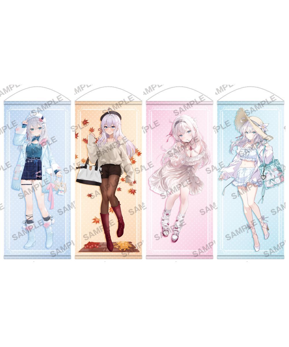 預購-【KADOMIX 官方特邀繪師系列】『不時輕聲地以俄語遮羞的鄰座艾莉同學』大掛軸　艾莉 系列【日本進口精品】