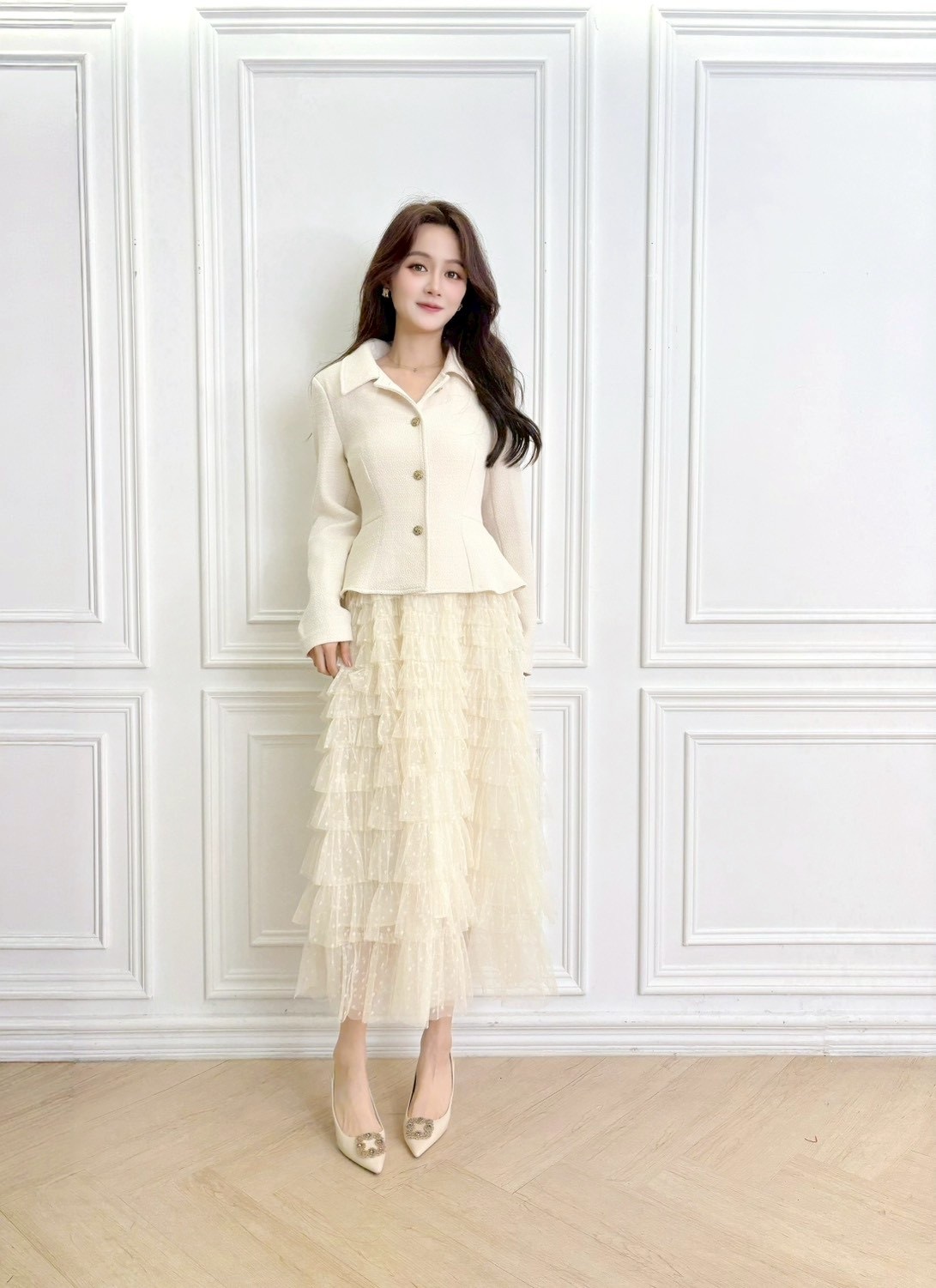 仙氣飄飄!多層次紗質長洋