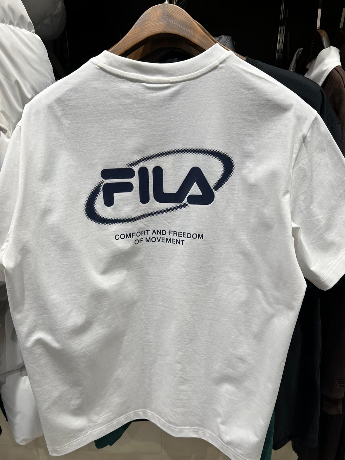 [K] FILA OFF WHITE BIG LINEAR S/S T-SHIRT, FS2RSH2103X-OWH (KFL160)