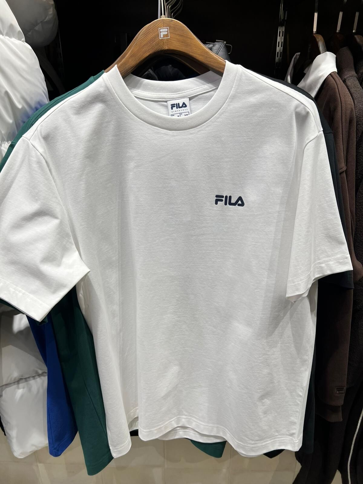 [K] FILA OFF WHITE BIG LINEAR S/S T-SHIRT, FS2RSH2103X-OWH (KFL160)