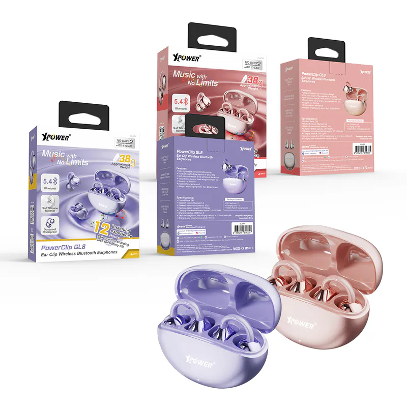 （2026新年限時優惠）XPower PowerClip GL8 耳夾式無線藍牙耳機