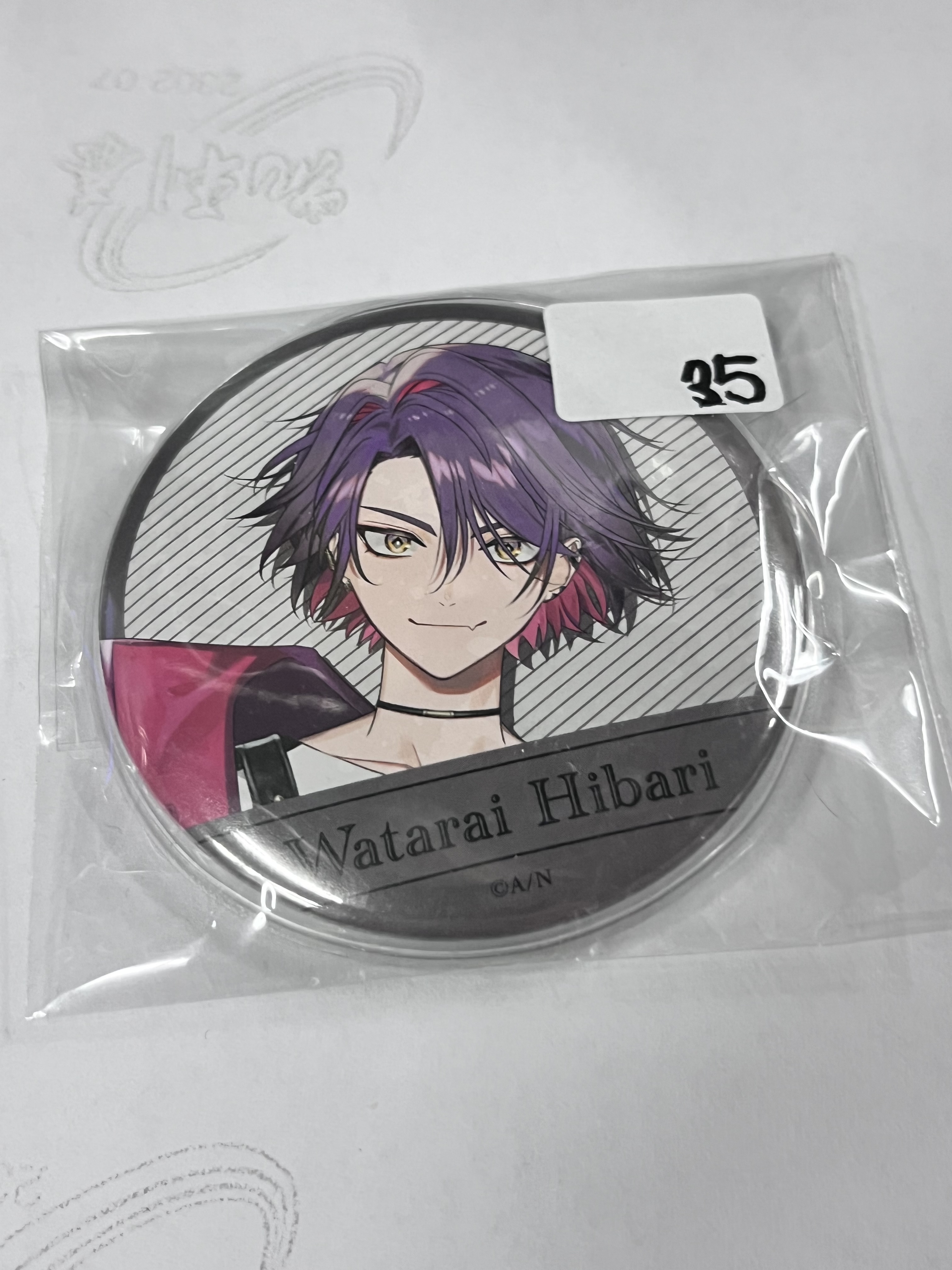 彩虹社 雲雀 襟章  #350