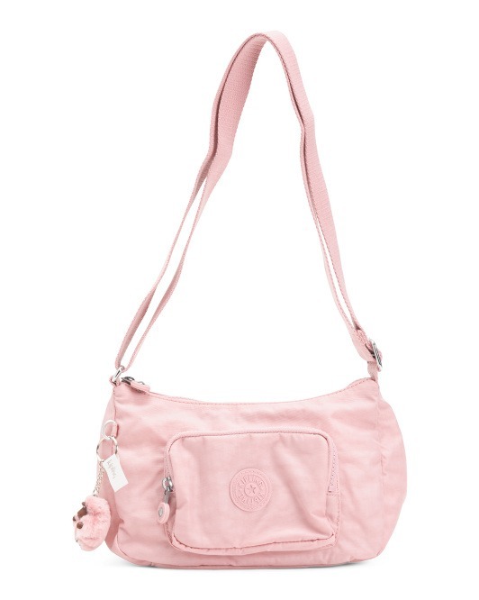 【預購】Q121803 US425 KIPLING 腮紅粉紅色尼龍 Samara 斜背包