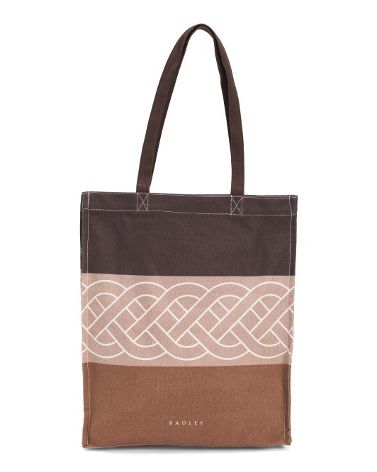 【預購】Q121804 RADLEY LONDON 深橡木條紋中型敞口手提包